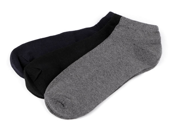 Men's Premium Cotton Ankle Socks with Non-Binding Medical Trim - Assorted Dark Colors (Sizes 47-52)