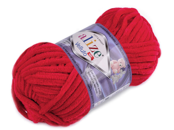 Alize Velluto Premium Chenille Yarn – 100g Super Bulky Soft Knitting & Crochet Thread