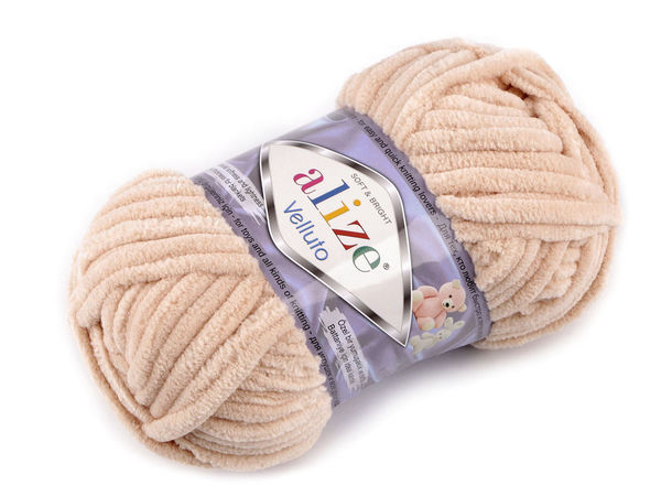 Alize Velluto Premium Chenille Yarn – 100g Super Bulky Soft Knitting & Crochet Thread
