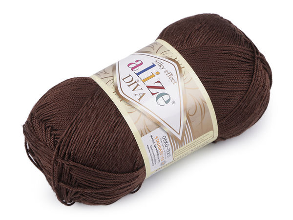 Alize Diva Premium Knitting and Crochet Yarn (100g) – Silk Effect Soft Thread