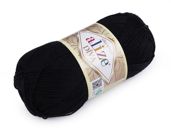 Alize Diva Premium Knitting and Crochet Yarn (100g) – Silk Effect Soft Thread
