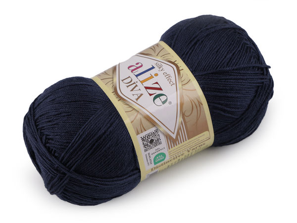 Alize Diva Premium Knitting and Crochet Yarn (100g) – Silk Effect Soft Thread