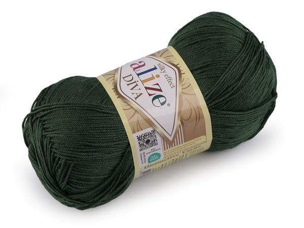 Alize Diva Premium Knitting and Crochet Yarn (100g) – Silk Effect Soft Thread