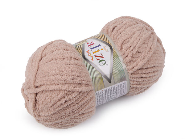 Alize Softy Plus Premium Chenille Knitting & Crochet Yarn, 100g – Ultra-Soft Plush Yarn for Sweaters, Shawls & Baby Garments
