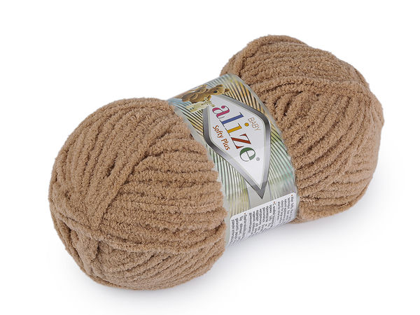 Alize Softy Plus Premium Chenille Knitting & Crochet Yarn, 100g – Ultra-Soft Plush Yarn for Sweaters, Shawls & Baby Garments