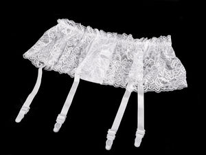 Premium Floral Lace Garter Belt with 4 Adjustable Suspenders | High-Stretch Universal Fit