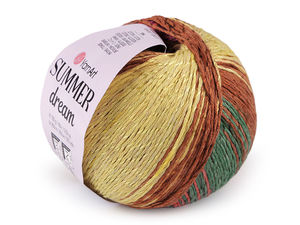 Summer Dream Cotton & Viscose Blend Knitting Yarn - 100g Premium Skein for Crochet & Knitting Light Sweaters, Scarves, and Blouses