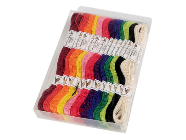 Premium Cotton Embroidery Floss Set - 36 Pieces, 8m Mouline Yarn for Cross-Stitch, Crafting, and Friendship Bracelets