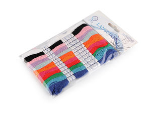 Premium Embroidery Mouline Yarn Set – 12 Skeins, 8m Length, 6-Strand Separable Thread