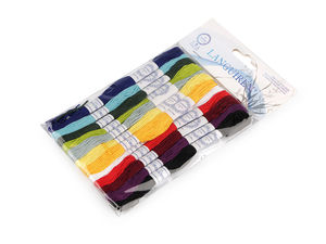 Premium Embroidery Mouline Yarn Set – 12 Skeins, 8m Length, 6-Strand Separable Thread