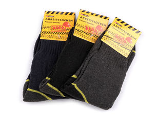 Men's Heavy-Duty Cotton Work Socks - Cushioned Terry-Lined High Crew Boot Socks (Multi-Pack)