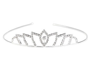 Elegant Crystal Rhinestone Tiara Crown Headband - Premium Bridal Hair Accessory for Weddings, Pageants, Proms, and Special Occasions
