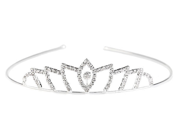 Elegant Crystal Rhinestone Tiara Crown Headband - Premium Bridal Hair Accessory for Weddings, Pageants, Proms, and Special Occasions
