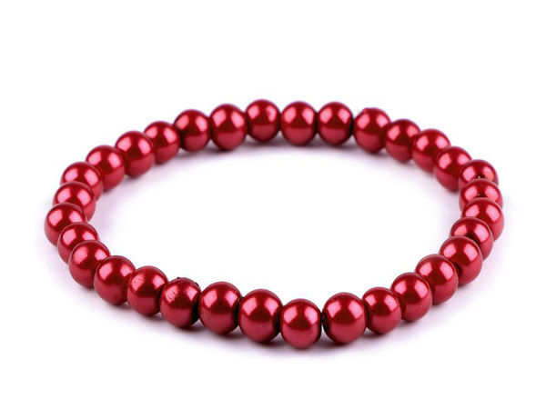Elegant Faux Pearl Stretch Bracelet - Classic Beaded Luster Bracelet with Universal Fit Elastic Band