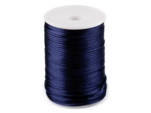 Premium 2mm Polyester Rattail Satin Cord for Jewelry Making, Braiding, and Crafts