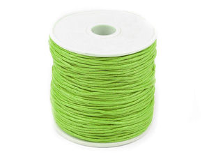 Premium Waxed Cotton Cord (1mm - 1.3mm) for Jewelry Making & Crafts - Strong Non-Elastic Thread, 20m - 30m Coil (Multi-Color Selection)
