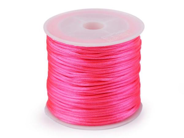 Premium 1mm Satin Cord - High-Quality Rattail String for Jewelry Making, Kumihimo, and DIY Crafts