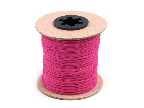 Premium 1.5mm Polyester Cord (PES) - High-Strength Utility String for Jewelry Making, Apparel Drawstrings, and Crafts (100m Spool)