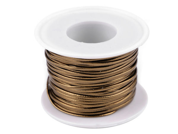 Premium Glossy Eco-Leather Jewelry Cord | 1.5mm Flat Stringing Material (25m Reel)