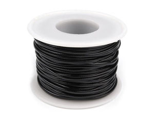 Premium Glossy Eco-Leather Jewelry Cord | 1.5mm Flat Stringing Material (25m Reel)
