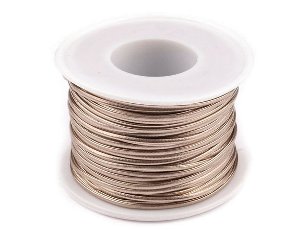 Premium Glossy Eco-Leather Jewelry Cord | 1.5mm Flat Stringing Material (25m Reel)