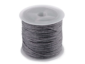 Premium Waxed Cotton Cord & String | 0.8mm Round Thread for Jewelry Making, Macramé, and Haberdashery