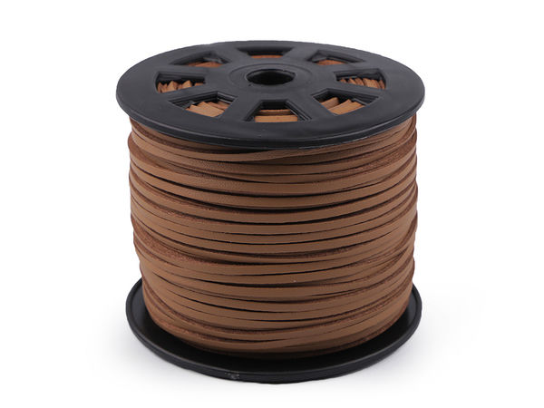 Premium Flat Eco-Leather Cord (2.5mm) - High-Strength Faux Leather Stringing Thread for Jewelry Making, Crafting & Apparel Lacing
