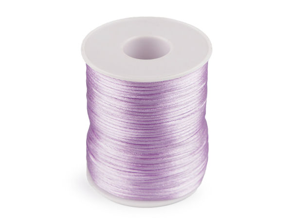 Premium 1mm Satin Rattail Cord - High-Strength Nylon Thread for Kumihimo Braiding, Beading, and Jewelry Making