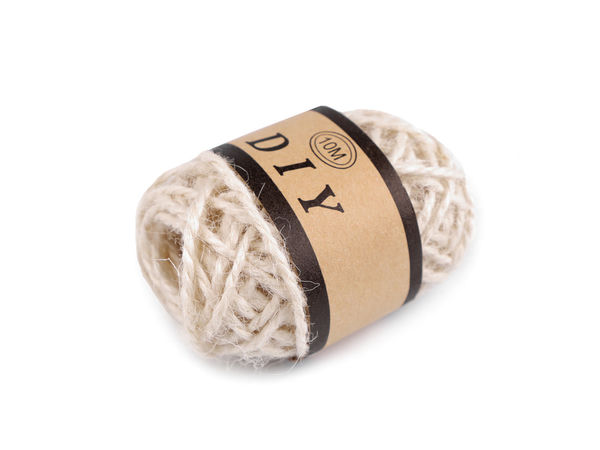 Premium 2mm Braided Jute Cord - High-Strength Natural Fiber String for Crafts, Floristry, and Gift Wrapping