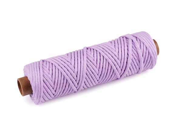 Premium Combed Cotton Macrame Cord - 3mm Single Twist String for Knitting, Crocheting, and Crafts