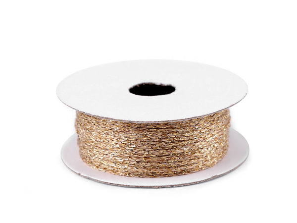 Metallic Lurex Braided Cord 1mm - Premium Decorative String for Crafting, Gift Wrapping, and Jewelry Making