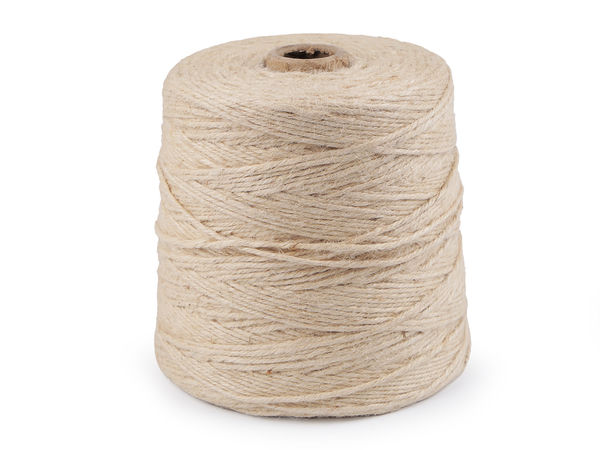 Premium 3mm Jute Twine Craft String for Crochet and Knitting - 3-Ply Cord for Bags, Hats, Placemats, and Floristry