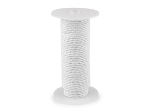 Premium Lead-Weighted Curtain Cord - 30g/m Drapery Weight Tape for Curtains & Decorative Fabrics (White)
