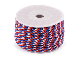 Premium 4mm Tricolor Twisted Cord – Satin-Finish Decorative & Document Binding String