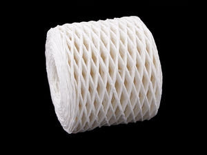 Premium Raffia Paper Yarn - 1.5mm Natural Bast Ribbon for Crocheting, Knitting, and Crafts