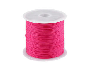 Premium Round Polyester Jewellery Cord (0.5mm) - Strong Thread for Macrame, Shamballa & Beading