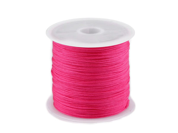Premium Round Polyester Jewellery Cord (0.5mm) - Strong Thread for Macrame, Shamballa & Beading