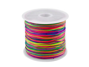 Premium Round Polyester Jewellery Cord (0.5mm) - Strong Thread for Macrame, Shamballa & Beading