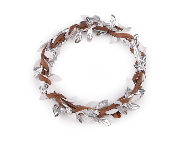Decorative Leaf Wire Garland - 2m Paper-Wrapped Floral Wire for Crafts, Wreaths & Event Decor
