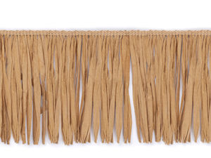 Premium Natural Raffia Fringe Trim (12cm Width) – Eco-Friendly Decorative Tassel Ribbon for Crafting, Home Decor, and Haberdashery