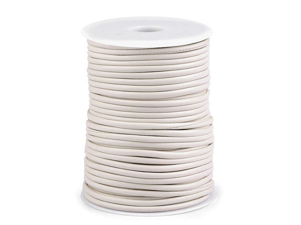 Premium Filled Eco-Leather Cord | Round String for Jewelry, Crafts & Fashion (Ø2.5mm & Ø3mm)