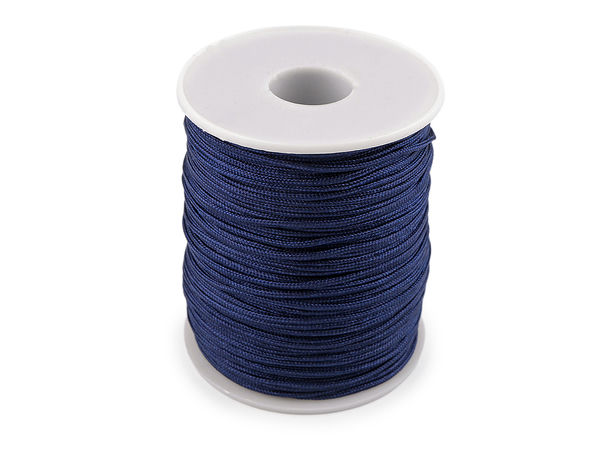 Premium 1.6mm Half-Round Polyester Cord - Strong, Heat-Sealable Thread for Macrame, Jewelry Making, Shamballa Bracelets & Crafts