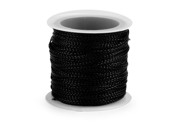 Premium Metallic Lurex Hollow Cord (1mm) – Elegant Sparkle String for Gift Wrapping, Christmas Crafts & Floral Decorations