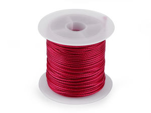 Premium 1mm Smoothed Shiny Braided Polyester Cord for Crafts, Jewelry Making, and Gift Wrapping