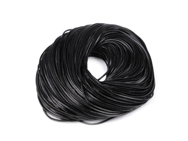 Premium Flat Leather Cord Strap (2mm Width) for Jewelry Making & Crafts