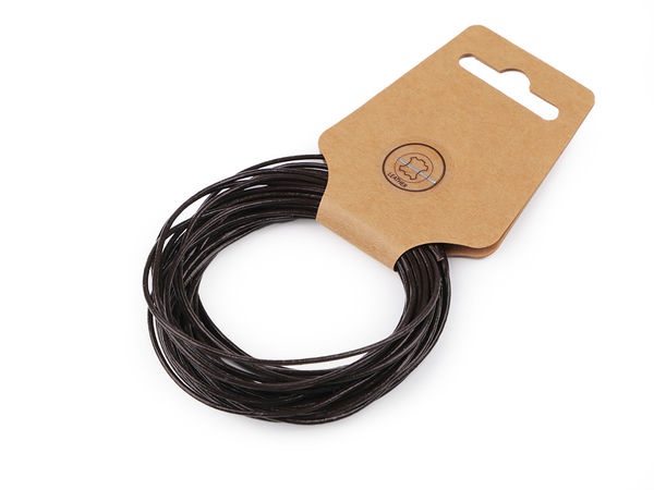 Genuine Leather Cord & String, 1.5mm | Premium Threading Material for Jewelry Making, Crafting & Apparel Lacing