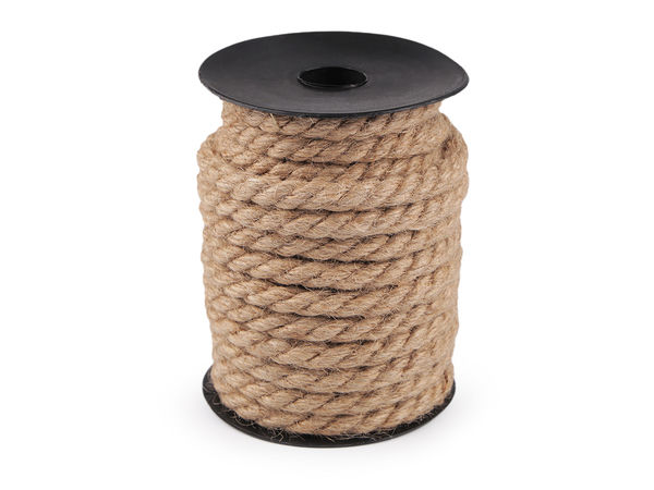 Premium 10mm Twisted Jute Cord - Natural Burlap Craft & Floristry Rope