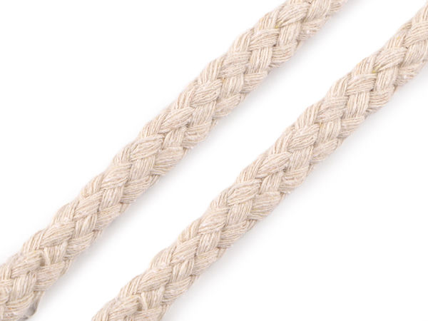 Premium 10mm Braided Cotton Drawstring Cord - Heavy-Duty Round Haberdashery & Crafting String
