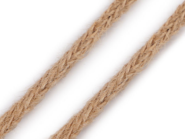 Premium Braided Jute Cord (6mm) – Strong Hollow-Core Natural Fiber Rope for Floral Arrangements, Crafts, and Home Decor