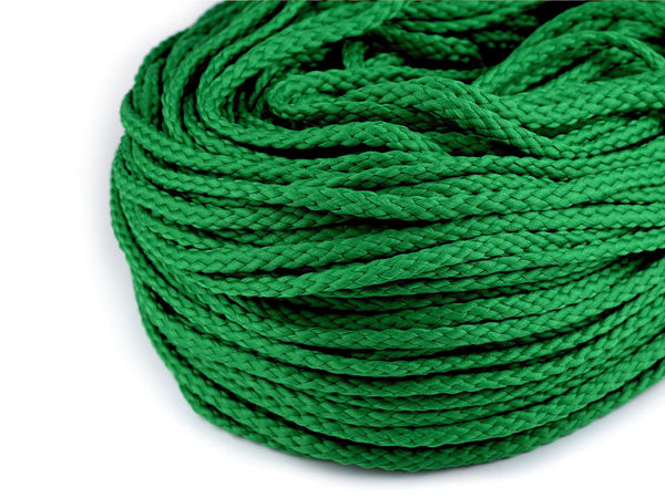 Premium 6mm Polyester Cord (PES) - Flexible Drawstring and Crafting String for Apparel, Accessories, and Home Decor